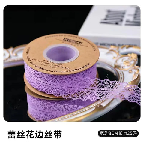 Luxury Ribbon Lace Hollow Lace 25 Sizes Baked Cake Packaging for Valentine's Day Christmas and Wedding Featuring Flowers
