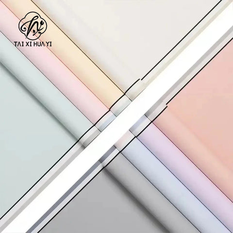 Golden Border Jelly Film Korean Su Flower Bouquet Eco-friendly Recyclable Semi Transparent Waterproof Single-Sided Coated Paper