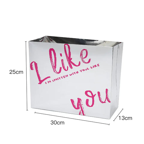 High Quality Romantic Floral Wrap Supplies Kraft Paper Gift Bag for Flower Bouquet Packaging Paper Box