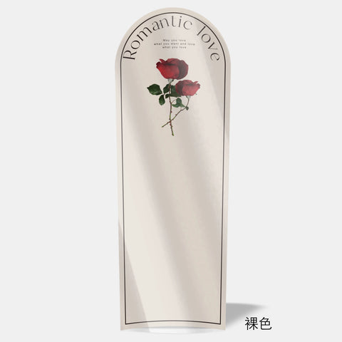 20-Pack Clear Plastic Rose Flower Bouquet Bags PE Coating for Floral Arrangements Mother's Day Gifts Florist Packaging Supplies