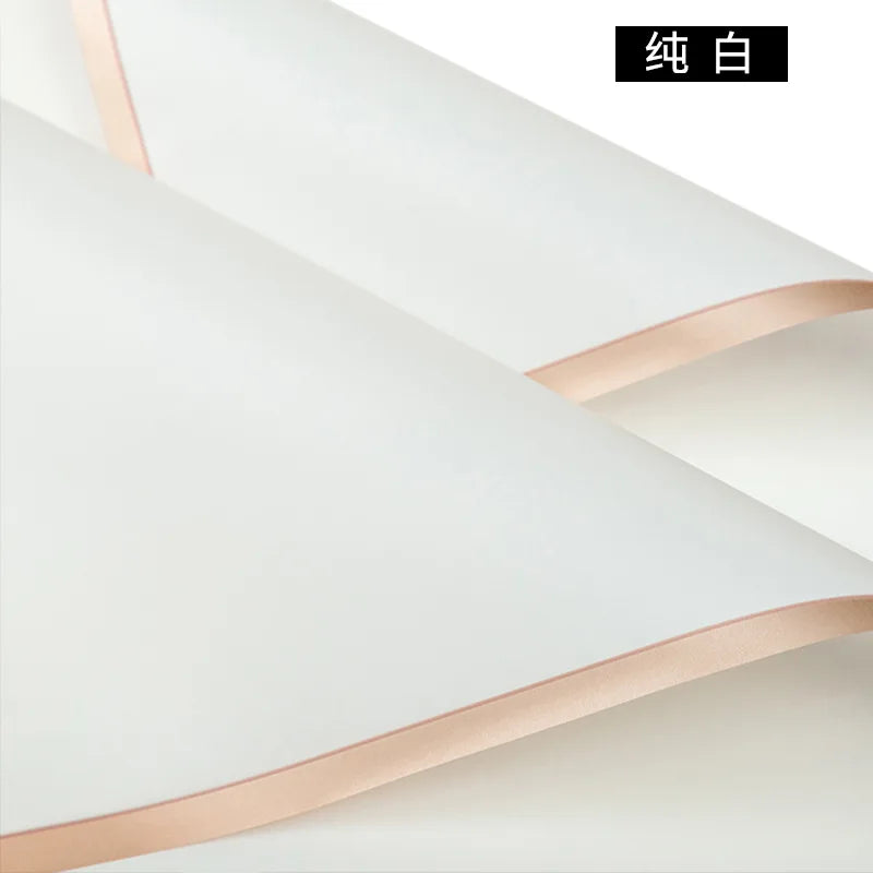 Taixi Brand Gold-edged PE Coated Double-Sided Recyclable Parchment Paper Gravure Compatible Valentine's Day Waterproof Flower