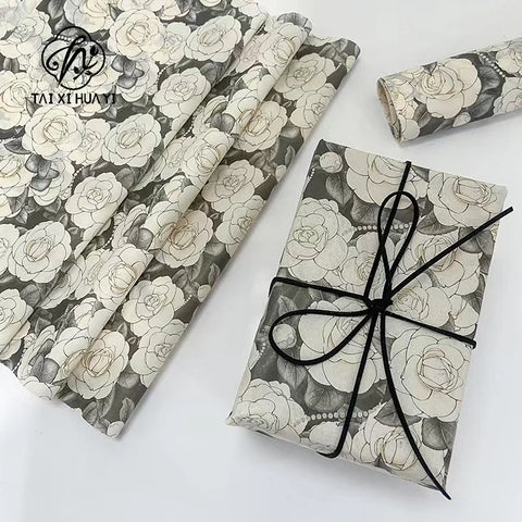 Double-Sided Sydney Bond Paper Antistatic Pleated Base Bouquet Wrapping Paper for Gift & Packaging Custom Logo