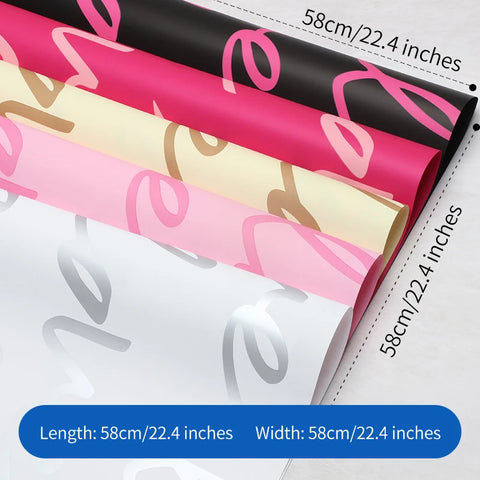Yuyin Handmade DIY Floral Art Big Love Paper Flower Packaging Materials for Flower Shop Single Side Coated Ouya Paper