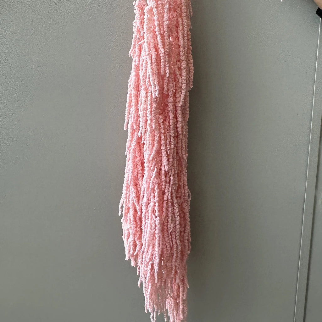 Preserved DIY Tassel Dried Decoration Flower Wall Backdrop White Artificial Flower Table Runners for Wedding Decor