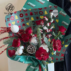Recyclable Floral Specialty Christmas Tissue Paper Gift Wrapping Paper DIY Bouquet Wrap for Christmas Eve Gifts