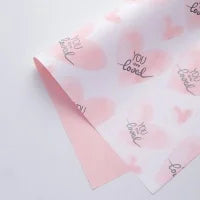 Waterproof Ouya Paper Valentine's Day Bouquet Packaging Single Side Coated Love at First Sight