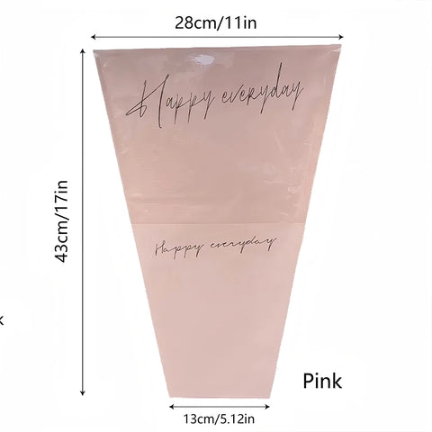 Plastic PE Virgin Waterproof Recyclable Flower Bouquet Bags Transparent Packaging for Valentine's Day Florist Supplies and Gifts