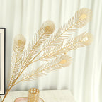 Golden Eucalyptus Ginkgo Gold Leaf Simulation Flower Hug Bucket Festive Christmas Wedding Graduation Decoration