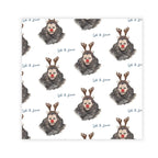 Personalized Custom Printed Eco-Friendly Wrapping Paper Roll Funny Reindeer Man Pattern Christmas Gift Wrap for Holiday Party