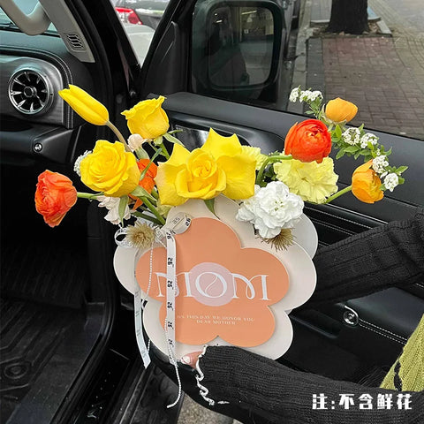 3D Floral Handheld Gift with Folding Flower Box for Cosmetic Packaging on Mother's Day