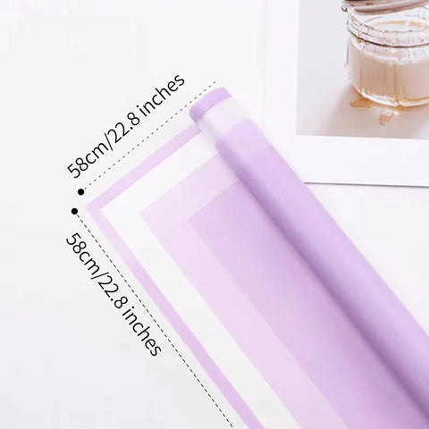 High Quality Thick Waterproof Flower Wrapping Tissue Paper Double Sided with Fog Surface Matte Color for Birthday Packaging Roll