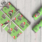 Eco-Friendly Recyclable Christmas for Wrapping Paper 60x60cm Custom Printed Gift Wrap for Holiday Presents