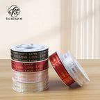 Hot Stamping English Ribbon Love Polyester Flower Gift Packaging Ribbon for Christmas and Weddings