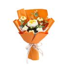 Finished Hand-knitted Soft Eco-friendly Flower Knitting Gift Yarn Bridal Bouquet Crochet Flowers for Valentine's Day