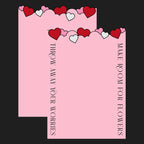 Heart-shaped Flower Wrapping Paper Double-sided PE Coating Antistatic for Valentine's Day Art Paper Packaging