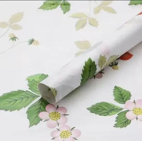 50*70cm Soft Pear Paper Waterproof Uncoated Virgin Pulp Elegant Flower Bouquet Wrapping Gift Wrapping Paper