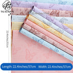 Butterfly Pattern Flower Wrapping Paper Double-Sided PE Coated Recyclable 57x57cm Florist Bouquet Gift Wrap for Packaging New