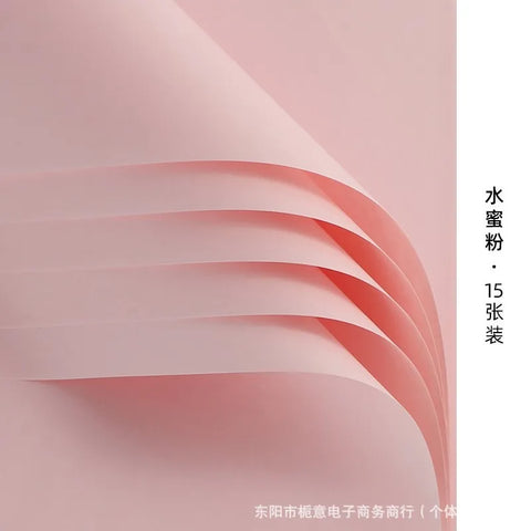 Fenghua Thick Kraft Paper Single-Sided Solid Color Korean Bouquet Material for Unique Packaging Elegant Touches