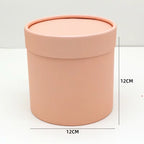 Wholesale Modern Luxury Cylinder Rigid Gift Box Recyclable Handmade Vanishing Teachers' Day Flowers Hugging Mini Flower