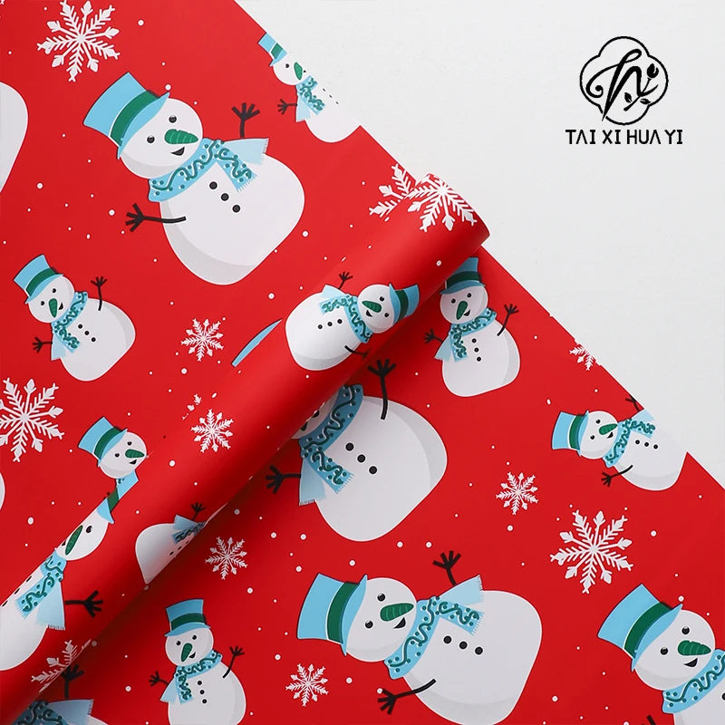 Eco-friendly Wrapping Paper Cotton Pulp Single-sided Coated for Christmas Bouquets Gift Wrapping Paper