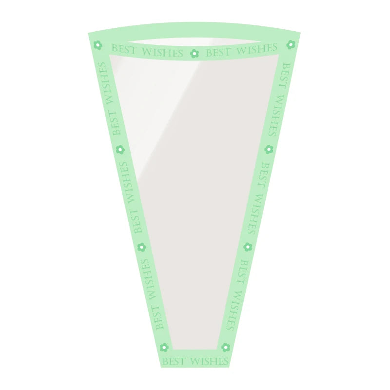 Multi-piece Transparent Waterproof Flower Packaging Bag Virgin Pulp Style with PE Coating for Gift Shop Use