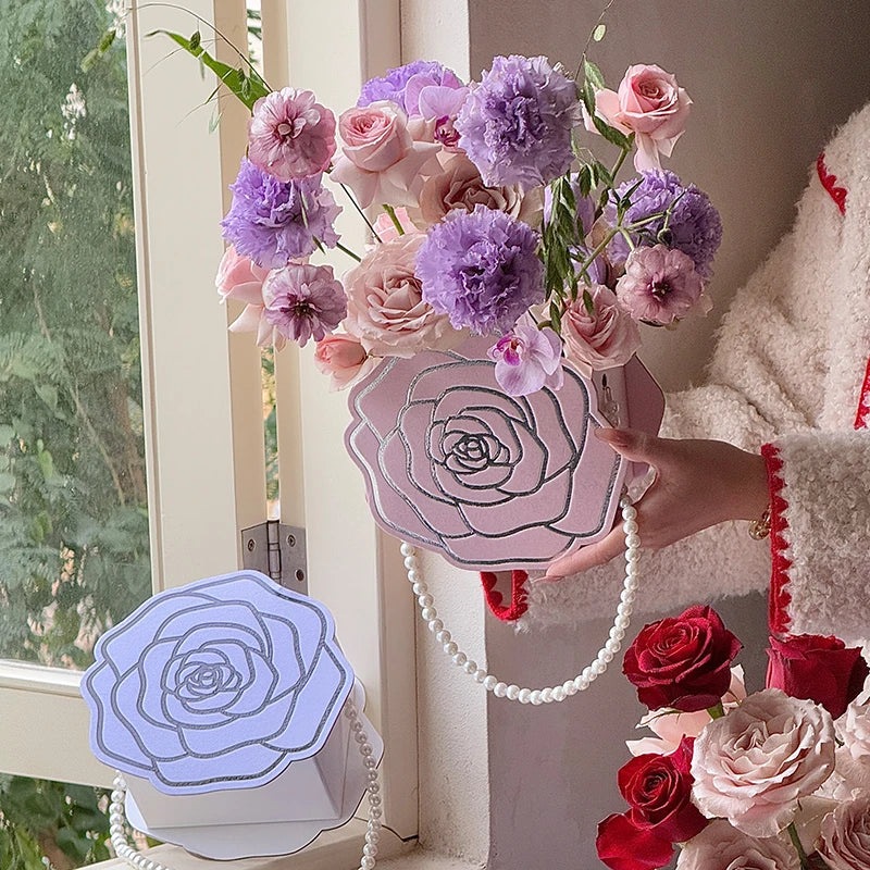 Premium Waterproof PE Coated Floral Wrapping Paper Roll for Gifts Designer Camellia Bull Party Flower Shop Festival Supplies Secondary image