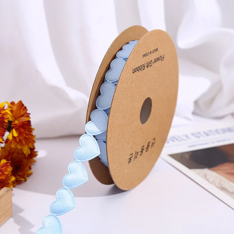 Luxury 520 Love Floral Bouquet Ribbon Christmas Wedding Polyester Ribbon for Cake Baking and Gift Packaging