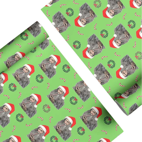 Eco-Friendly Recyclable Christmas for Wrapping Paper 60x60cm Custom Printed Gift Wrap for Holiday Presents