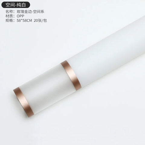 Double Gold Edge Jelly Film for Valentine's Day Flower Wrapping Craft Sticker Bouquet Wrapping Paper Wholesale