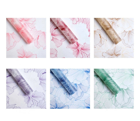 Paper Flower Vein Waterproof Korean style Flower Packaging Paper Mist Paper Flower Shop Bouquet Floral Packaging Paper