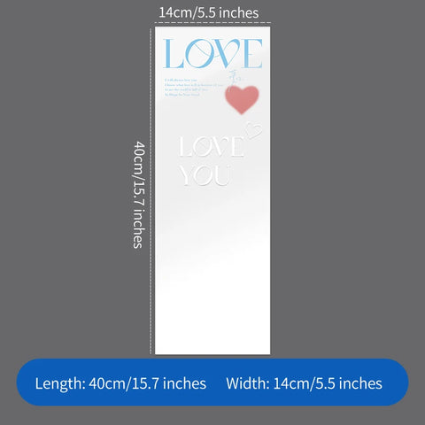 Mothers Day Gift Idea Clear Kraft Paper Flower Sleeves for Single Rose Soft PP Stretch Film Wrap