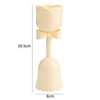High Beauty Plastic Tulip Flower Cup Vase Creamy Style Floral Ornament for Fresh Bouquet Gift Home Decoration
