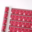 Christmas Floral Unique Gift Wrapping Paper Waterproof Reindeer Red Green Flower Patterns Single Side Coating