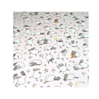Cute Sheep Night Sky Eco-Friendly Craft Paper Wrapping Custom Printed Cartoon Lamb & Star Moon Gift Wrap for Baby Shower