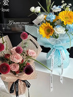 Wholesale DIY Single-Sided Coating Waterproof Flower Paper for Bouquet Packaging and Valentine's Rose Gifts