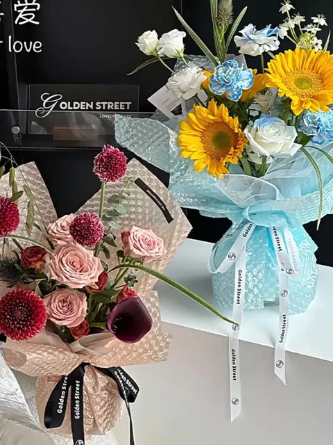 Wholesale DIY Single-Sided Coating Waterproof Flower Paper for Bouquet Packaging and Valentine's Rose Gifts