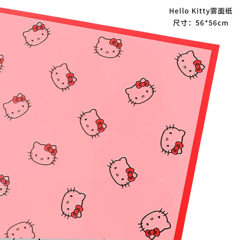 Coated Single Side Eco-Friendly Recyclable Waterproof Mist Paper Flower Packaging Cat Head Design Offset Printed