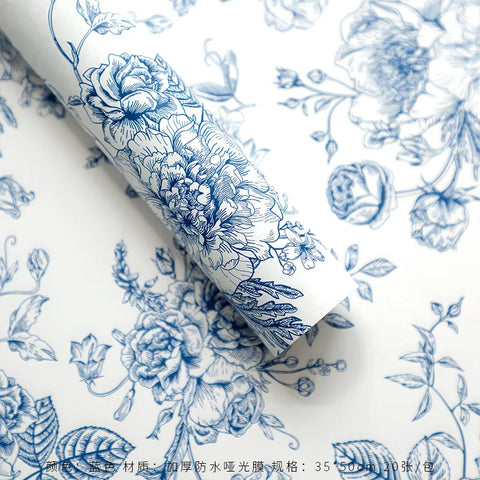 Qixi Wave Gauze Fresh Bouquet Packaging Materials Korean Wave Design Pleats Single Side Coated Eco-Friendly Water-proof