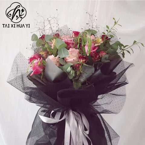 Customized Fresh Flower Packaging Paper Coated Single Side Eco-friendly Water-proof Bouquet