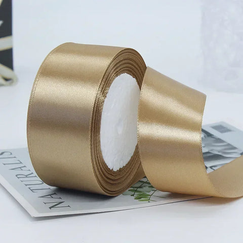 22meters Satin Ribbon 50-Color 4cm Sash DIY Craft Handmade Christmas Wedding Party Fabric Decoration Polyester Gift Ribbons