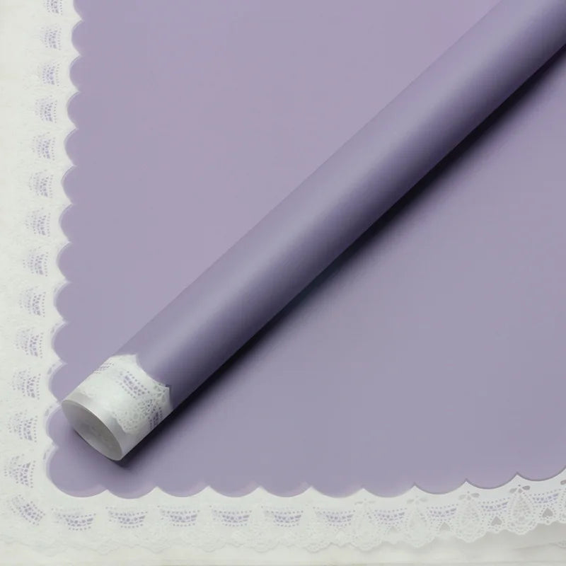 Wholesale Transparent Lace Glassine Gift Wrap Handmade OPP Coated Paper for High End Boutique and Flower Shop