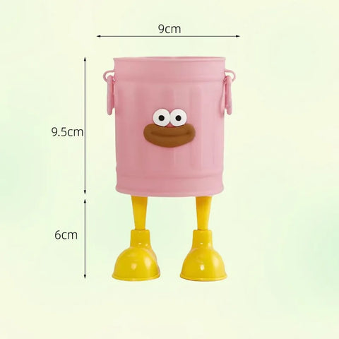 Teacher's Day DIY Bouquet Making Kit-Premium Plastic Flower Bucket Funny Pen Holder with High-Grade Wrapping Materials