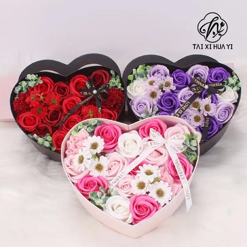 Forever Roses Preserved Flower Heads 6 Pieces DIY Gift Making Materials Wedding Centerpieces Flower Decorations Items