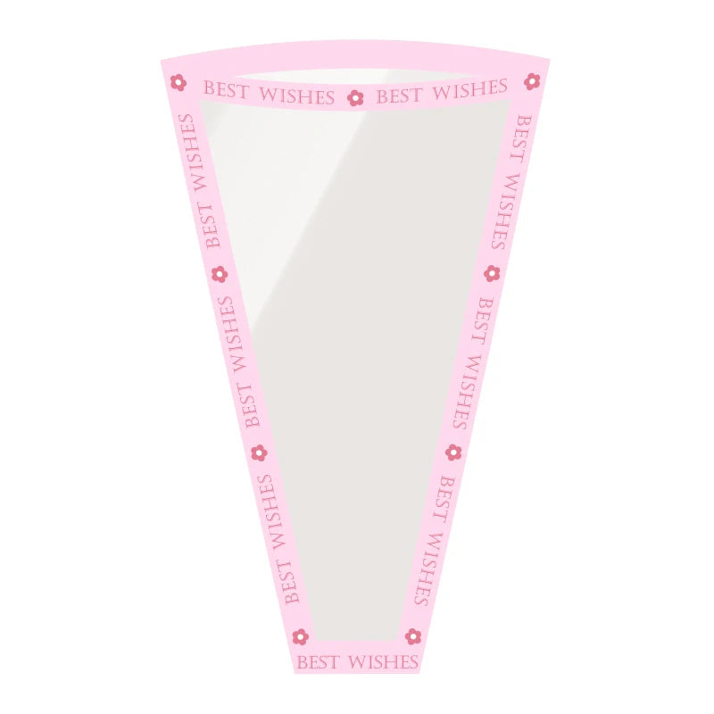 Multi-piece Transparent Waterproof Flower Packaging Bag Virgin Pulp Style with PE Coating for Gift Shop Use