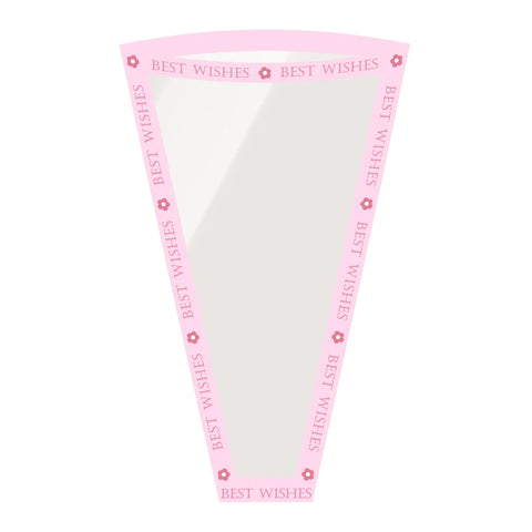 Multi-piece Transparent Waterproof Flower Packaging Bag Virgin Pulp Style with PE Coating for Gift Shop Use