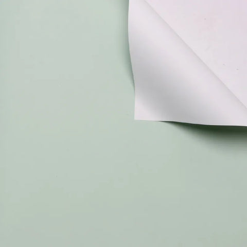 Handmade Ou Ya Two-Color Floral Wrapping Paper Waterproof Flower Packaging with Coating for Bouquets