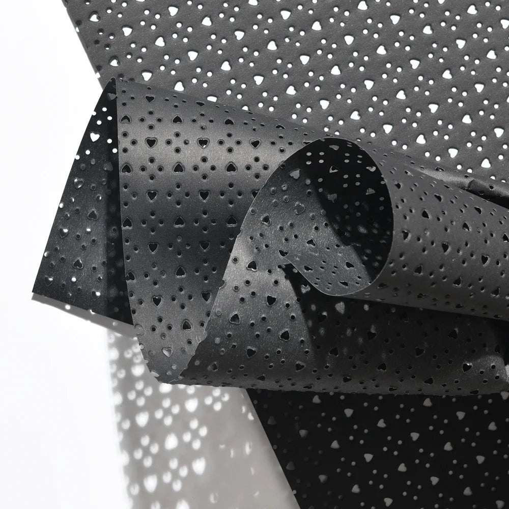 Love Hole Single-Sided Coated Fenghua Paper Waterproof Thickened Paper for Hollow Flower Bouquet Packaging