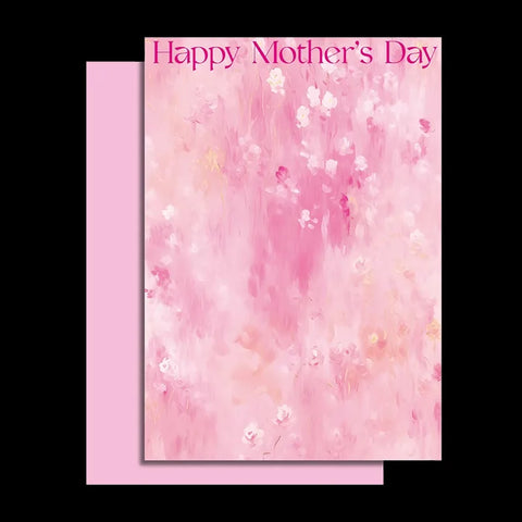 Oil Painting Coated Paper Single-sided Flower Design for Mother's Day Packaging Flower Paper Maker