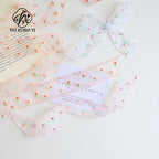 Single-Sided Satin Ribbon Roll 4 cm 1.5 Inch Sequin Small Flower Hook Edge DIY for Wedding Christmas Gift Packaging
