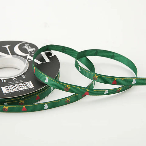 Luxury Hot Stamping English Ribbon Love Polyester Flower Gift Packaging Ribbon for Christmas and Weddings